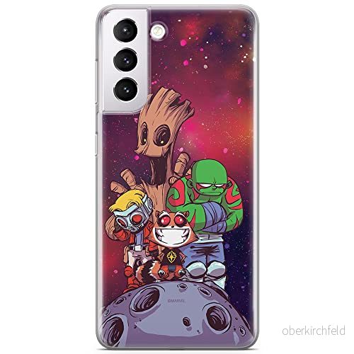 ERT GROUP mobiltelefonfodral för Samsung S21 originalt och officiellt licensierat Marvel mönster Guardians of the Galaxy 017 anpassad till formen på mobiltelefonen, fodral tillverkad av TPU plast 5903932376593