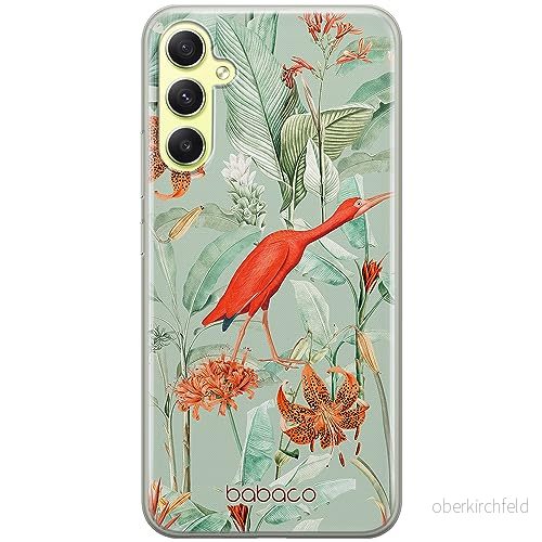 ERT GROUP mobiltelefonfodral för Samsung A34 5G originalt och officiellt licensierat Babaco mönster Flowers 049 optimalt anpassad till formen på mobiltelefonen, fodral tillverkad av TPU plast 5905511784812
