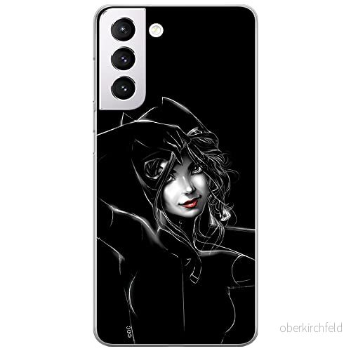 ERT GROUP mobiltelefonfodral för Samsung S21 originalt och officiellt licensierat DC mönster Catwoman 002 optimalt anpassad till formen på mobiltelefonen, fodral tillverkad av TPU plast 5903932376852