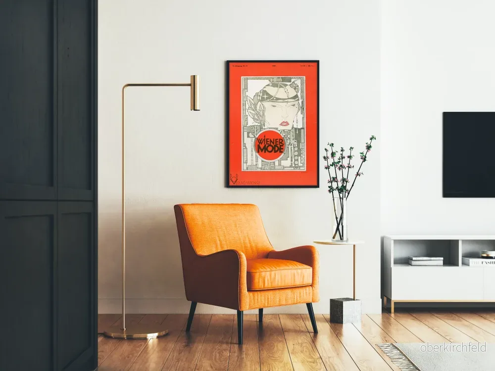 Vintage art déco affisch Wiener Mode 1928 - Bild 2