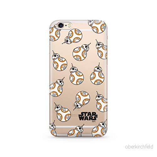 ERT GROUP mobiltelefonfodral för Apple Iphone 6 PLUS originalt och officiellt licensierat Star Wars mönster BB 8 004 Vit optimalt anpassad till formen på mobiltelefonen, gedeeltelijk transparant 5902980597301