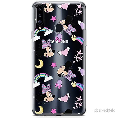 ERT GROUP mobiltelefonfodral för Samsung A20S originalt och officiellt licensierat Disney mönster Minnie 031 optimalt anpassad till formen på mobiltelefonen, gedeeltelijk transparant 5904805436192