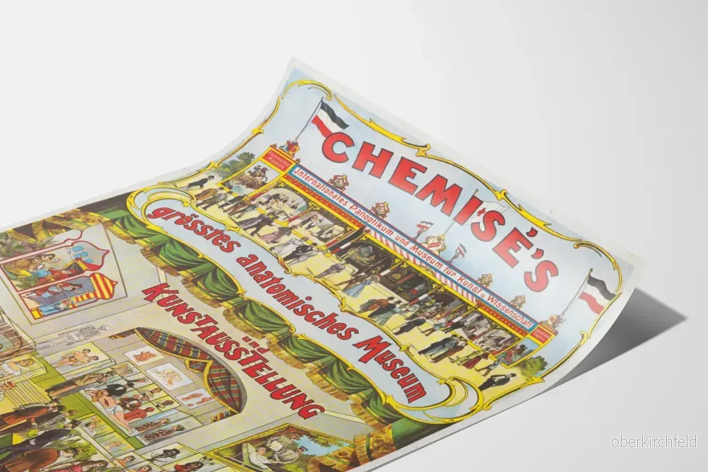 Vintageposter av anatomimuseum och konstutställning - Bild 3