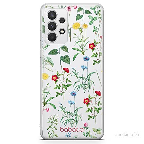 ERT GROUP mobiltelefonfodral för Samsung A32 4G LTE originalt och officiellt licensierat Babaco mönster Flowers 042 optimalt anpassad till formen på mobiltelefonen, gedeeltelijk transparant 5905131317971