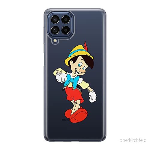 ERT GROUP mobiltelefonfodral för Samsung M33 5G originalt och officiellt licensierat Disney mönster Pinocchio 001 optimalt anpassad till formen på mobiltelefonen, gedeeltelijk transparant 5905511352714