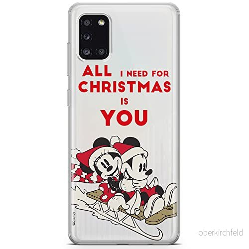 ERT GROUP mobiltelefonfodral för Samsung A31 originalt och officiellt licensierat Disney mönster Mickey & Minnie 015 optimalt anpassad till formen på mobiltelefonen, gedeeltelijk transparant 5903932066883