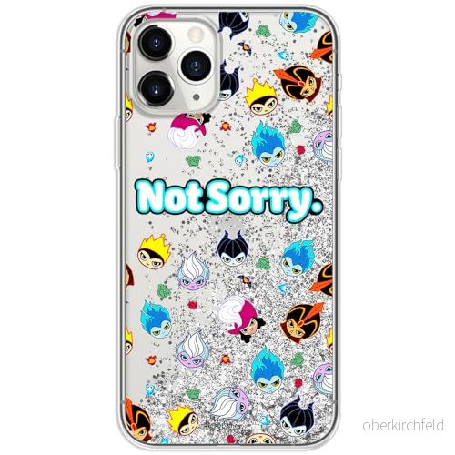 ERT GROUP mobiltelefonfodral för Apple Iphone 11 PRO MAX originalt och officiellt licensierat Disney mönster Villains 005, med glitter overflow effekt 5905131380005