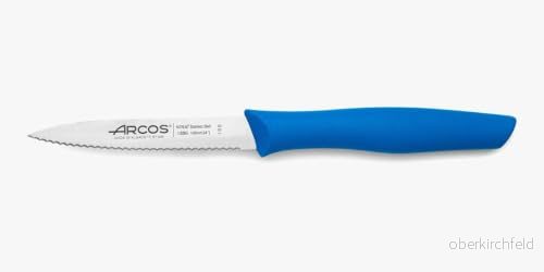 Arcos köksknivar Serrado rostfritt stål NITRUM 100 mm perfekt för skalning av frukt och grönsaker halkfritt handtag Serie Nova 8421002009952