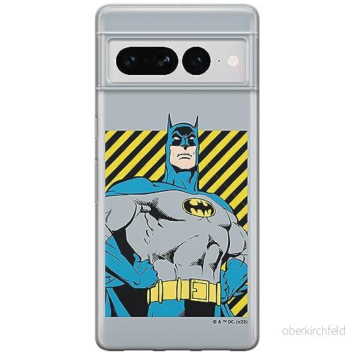ERT GROUP mobiltelefonfodral för Google PIXEL 7 PRO originalt och officiellt licensierat DC mönster Batman 069 optimalt anpassad till formen på mobiltelefonen, fodral tillverkad av TPU plast 5905795173364
