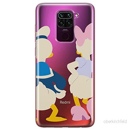ERT GROUP mobiltelefonfodral för Xiaomi REDMI NOTE 9 originalt och officiellt licensierat Disney mönster Donald & Daisy 001 optimalt anpassad till formen på mobiltelefonen, gedeeltelijk transparant 5903040335024