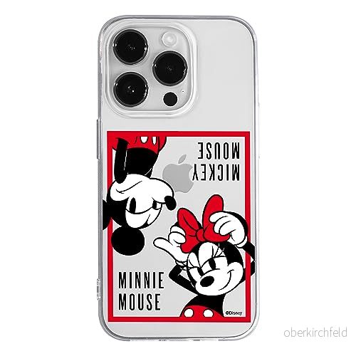 ERT GROUP mobiltelefonfodral för Iphone 14 PRO originalt och officiellt licensierat Disney mönster Mickey & Minnie 019 optimalt anpassad till formen på mobiltelefonen, gedeeltelijk transparant 5905511989736