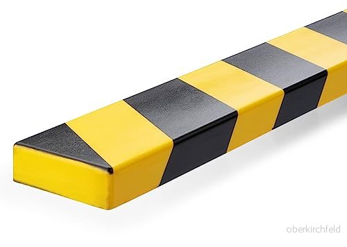 Durable väggskydd S20, självhäftande, 1 m, förpackning med 5 st, gul/svart, 1108130 4005546735757