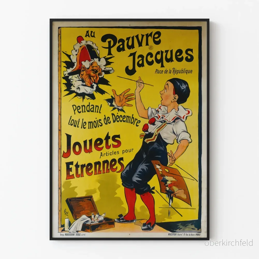 Vintageposter Au Pauvre Jacques - Leksaker och julklappssaker för december