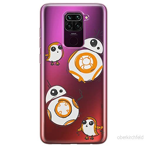 ERT GROUP mobiltelefonfodral för Xiaomi REDMI NOTE 9 originalt och officiellt licensierat Star Wars mönster BB 8 010 optimalt anpassad till formen på mobiltelefonen, gedeeltelijk transparant 5903040333716