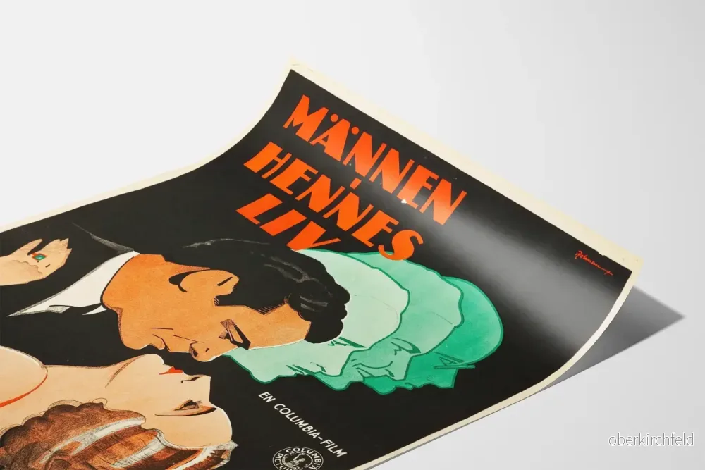 Vintage affisch för man och kvinna i grafisk porträttstil - Bild 3