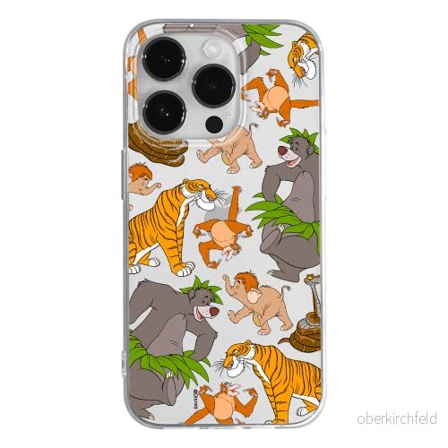ERT GROUP mobiltelefonfodral för Apple Iphone 14 PRO originalt och officiellt licensierat Disney mönster Jungle Book 003 optimalt anpassad till formen på mobiltelefonen, gedeeltelijk transparant 5905131922571