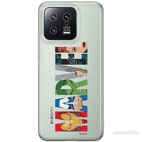 ERT GROUP mobiltelefonfodral för Xiaomi 13 originalt och officiellt licensierat Marvel mönster 011 optimalt anpassad till formen på mobiltelefonen, gedeeltelijk transparant 5905511903145