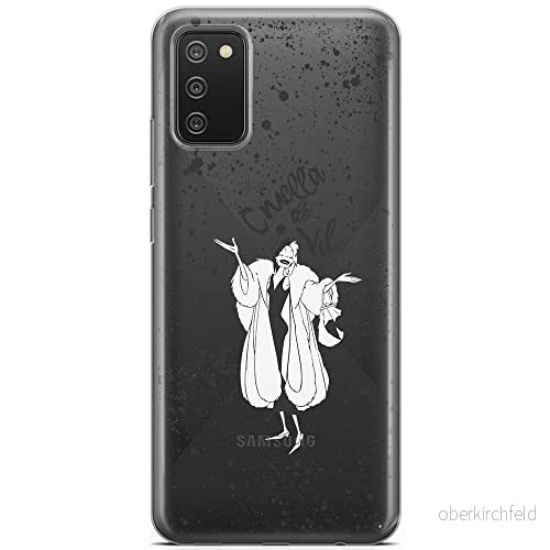 ERT GROUP mobiltelefonfodral för Samsung A02S originalt och officiellt licensierat Disney mönster Cruella 001 optimalt anpassad till formen på mobiltelefonen, gedeeltelijk transparant 5903040233511