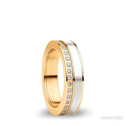 BERING kvinnlig Ringkombination Storlek 10 polerat guld Ebro 5710718257362