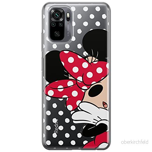 ERT GROUP mobiltelefonfodral för Xiaomi REDMI NOTE 10/ 10S originalt och officiellt licensierat Disney mönster Minnie 003 optimalt anpassad till formen på mobiltelefonen, gedeeltelijk transparant 5903537182339