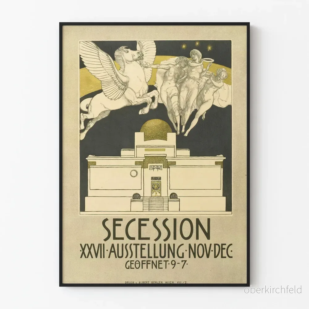 Dekorativ poster Secession XXVII utställning november-december