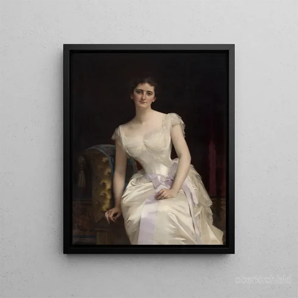 Målning porträtt av Mary Victoria Leiter, framtida Lady Curzon de Kedleston, vicekung av Indien – Alexandre Cabanel | Konsttryck Målning porträtt av Mary Victoria Leiter, framtida Lady Curzon de Kedleston, vicekung av Indien – Alexandre Cabanel | Konsttryck