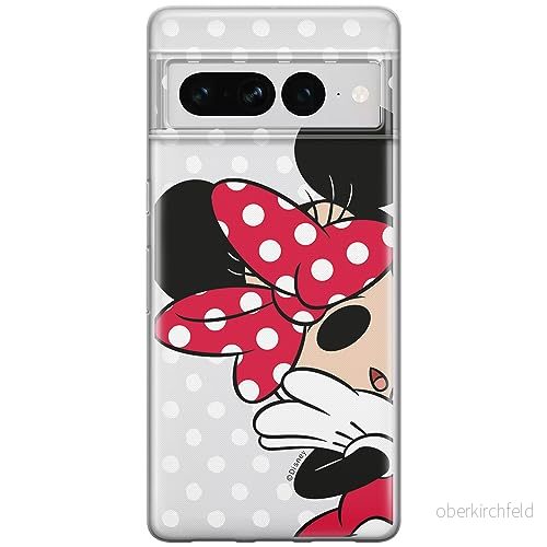 ERT GROUP mobiltelefonfodral för Google PIXEL 7 PRO originalt och officiellt licensierat Disney mönster Minnie 003 optimalt anpassad till formen på mobiltelefonen, gedeeltelijk transparant 5905795162702
