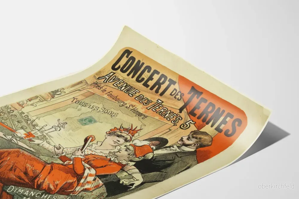 Vintageposter av Ternes-konserten - Nostalgisk väggdekoration - Bild 3