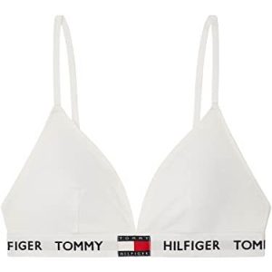 Tommy Hilfiger Vadderad triangel W bralette, Klassisk vit, L 8719861455424 Tommy Hilfiger Vadderad triangel W bralette, Klassisk vit, L 8719861455424