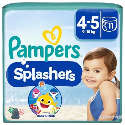 Pampers badblöjor engångs badbyxor storlek 45 (915 kg) för optimalt skydd i vattnet, 88 lager (8 x 11) 8001090698377