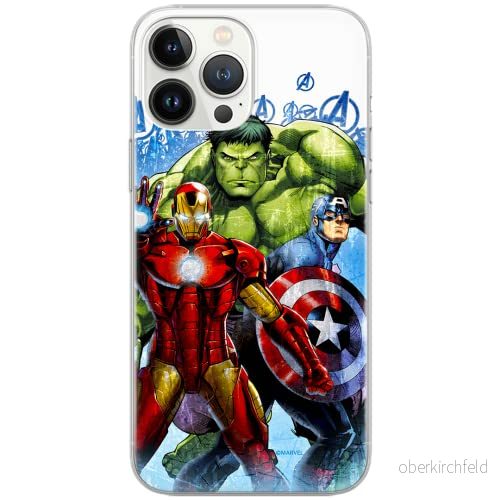 ERT GROUP mobiltelefonfodral för Iphone 13 PRO MAX originalt och officiellt licensierat Marvel mönster Avengers 009 Vit optimalt anpassad till formen på mobiltelefonen, fodral tillverkad av TPU plast 5903932926026