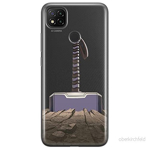 ERT GROUP mobiltelefonfodral för Xiaomi REDMI 9C originalt och officiellt licensierat Marvel mönster Thor 002 optimalt anpassad till formen på mobiltelefonen, gedeeltelijk transparant 5903040279496