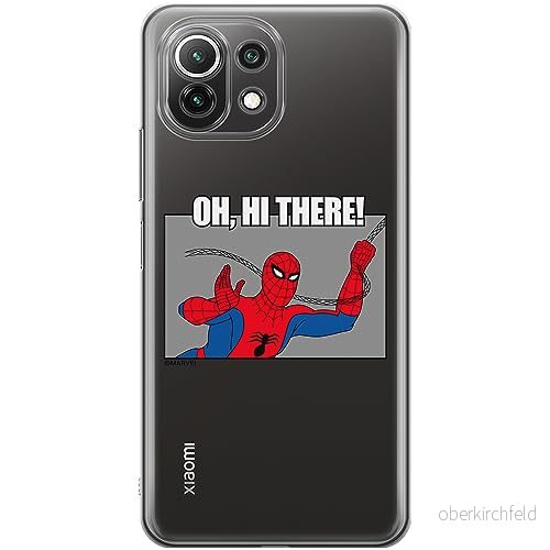 ERT GROUP mobiltelefonfodral för Xiaomi 11 LITE 4G / 5G originalt och officiellt licensierat Marvel mönster Spider Man 032 anpassad till formen på mobiltelefonen, gedeeltelijk transparant 5905795008246