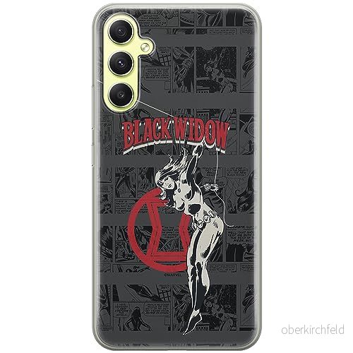 ERT GROUP mobiltelefonfodral för Samsung A34 5G originalt och officiellt licensierat Marvel mönster Black Widow 006 optimalt anpassad till formen på mobiltelefonen, fodral tillverkad av TPU plast 5905511788407