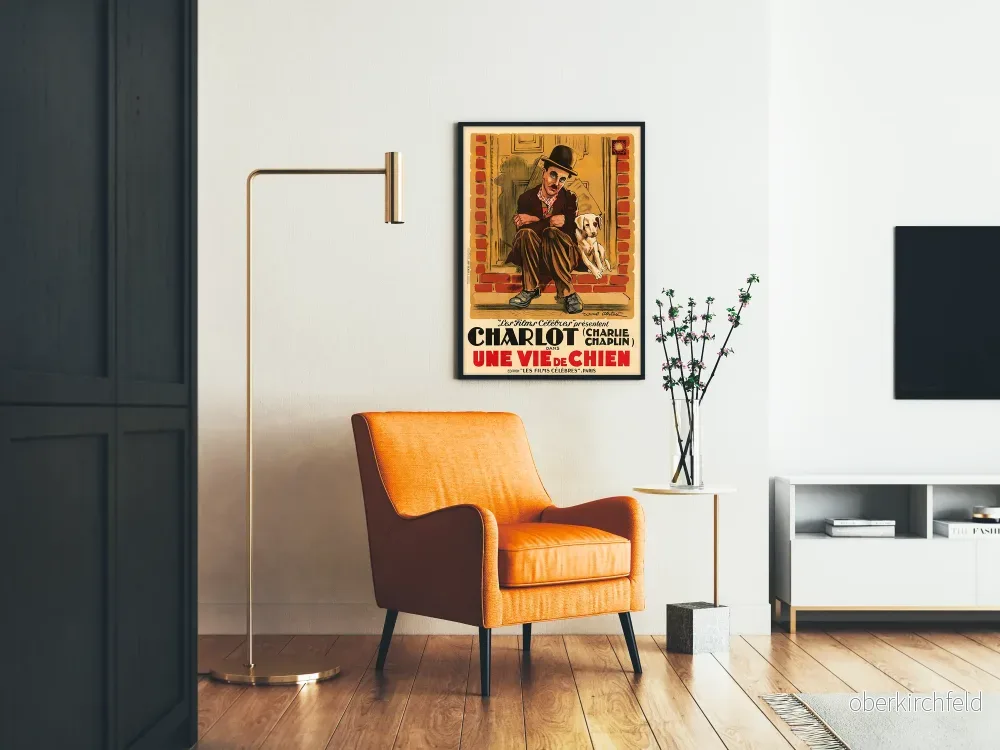Vintageposter Charlie Chaplin En Hunds Liv - Bild 2