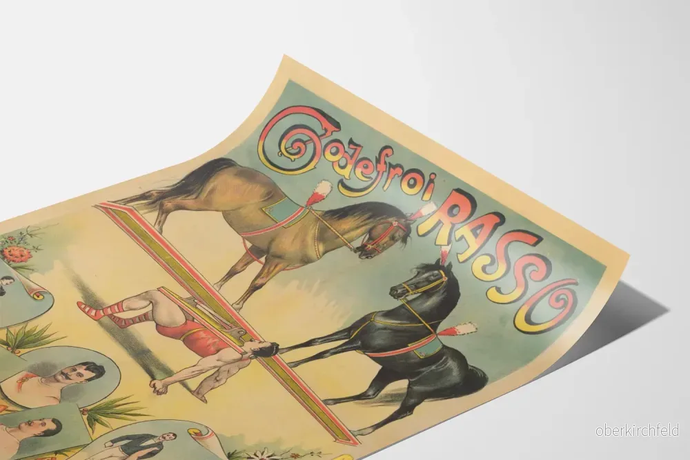 Vintageposter med tre idrottare av Godefroi Rasso - Bild 3