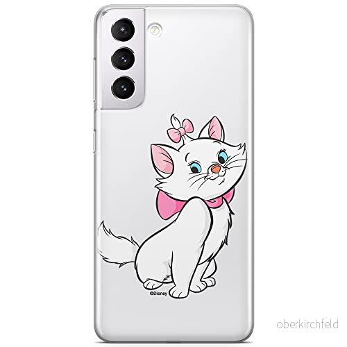 ERT GROUP mobiltelefonfodral för Samsung S21 PLUS originalt och officiellt licensierat Disney mönster Marie 007 optimalt anpassad till formen på mobiltelefonen, gedeeltelijk transparant 5905131130235