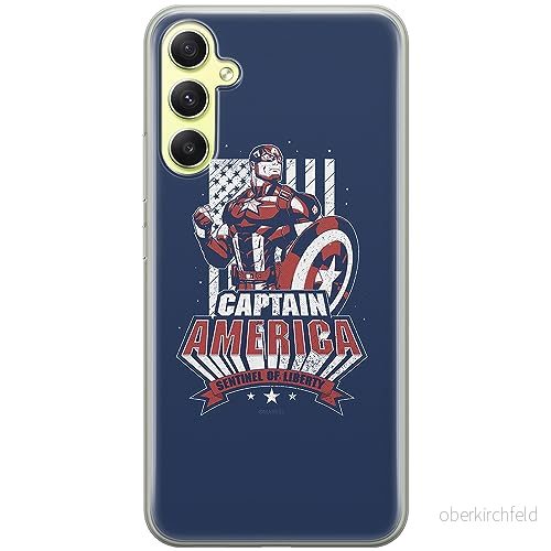 ERT GROUP mobiltelefonfodral för Samsung A34 5G originalt och officiellt licensierat Marvel mönster Capitan America 018 optimalt anpassad till formen på mobiltelefonen, fodral tillverkad av TPU plast 5905511776831
