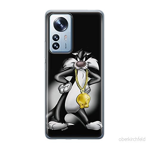 ERT GROUP mobiltelefonfodral för Xiaomi 12 PRO originalt och officiellt licensierat Looney Tunes mönster Sylvester 002 anpassad till formen på mobiltelefonen, fodral tillverkad av TPU plast 5905511517847