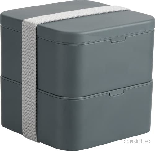 Cao Svart fyrkantig matlåda 85 cl x2 vuxen unisex 3156830002961