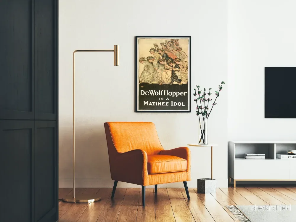 Vintageposter av DeWolf Hopper i en matinéidol - Bild 2