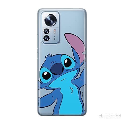 ERT GROUP mobiltelefonfodral för Xiaomi 12 PRO originalt och officiellt licensierat Disney mönster Stitch 018 optimalt anpassad till formen på mobiltelefonen, gedeeltelijk transparant 5905511528324