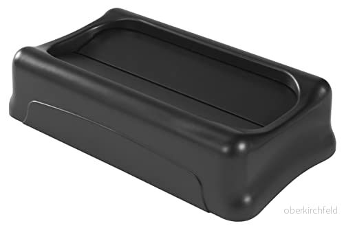 Rubbermaid Commercial Products FG267360BLA Slim Jim svänglock, 23 gal. Svart 86876186406