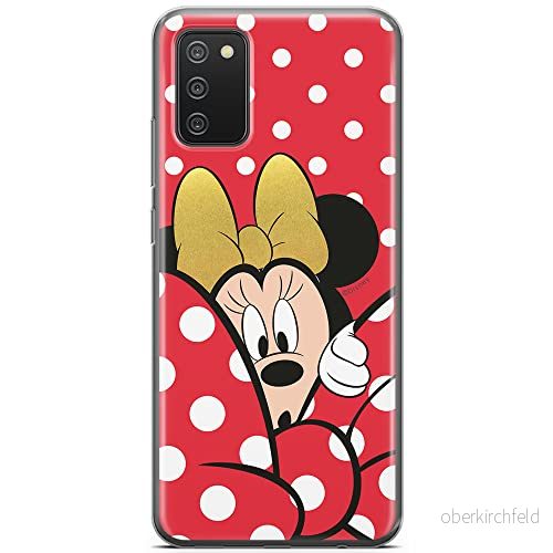ERT GROUP mobiltelefonfodral för Samsung A02S originalt och officiellt licensierat Disney mönster Minnie 015 optimalt anpassad till formen på mobiltelefonen, fodral tillverkad av TPU plast 5903040225295