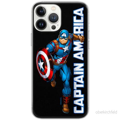 ERT GROUP mobiltelefonfodral för Iphone 13 PRO MAX originalt och officiellt licensierat Marvel mönster Captain America 030 Vit optimalt anpassad, fodral tillverkad av TPU plast 5904805324437