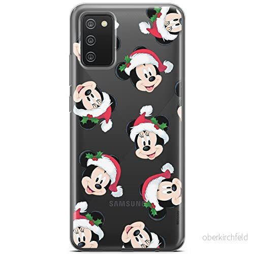 ERT GROUP mobiltelefonfodral för Samsung A02S originalt och officiellt licensierat Disney mönster Mickey & Minnie 016 optimalt anpassad till formen på mobiltelefonen, gedeeltelijk transparant 5903040225165