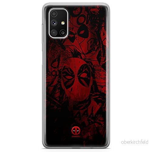 ERT GROUP mobiltelefonfodral för Samsung M51 originalt och officiellt licensierat Marvel mönster Deadpool 001 optimalt anpassad till formen på mobiltelefonen, fodral tillverkad av TPU plast 5903040501825