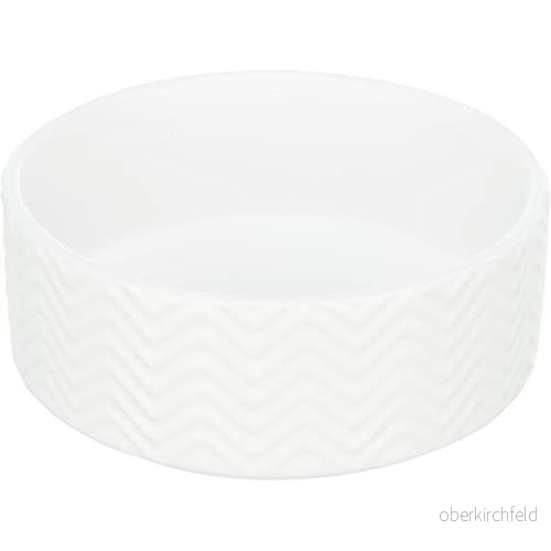 Trixie Ceramic Bowl dog 0.4 l/ø 13 cm white 4047974250235