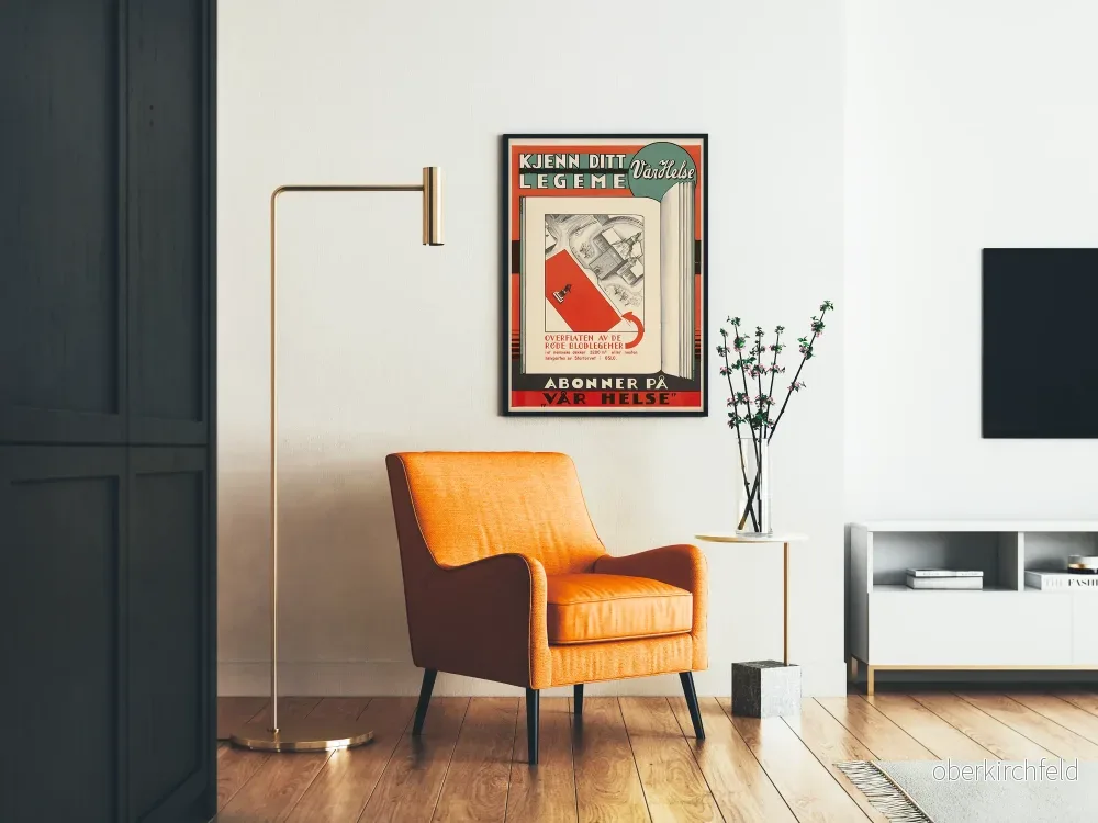 Vintageaffisch för norsk hälsokropp - Bild 2