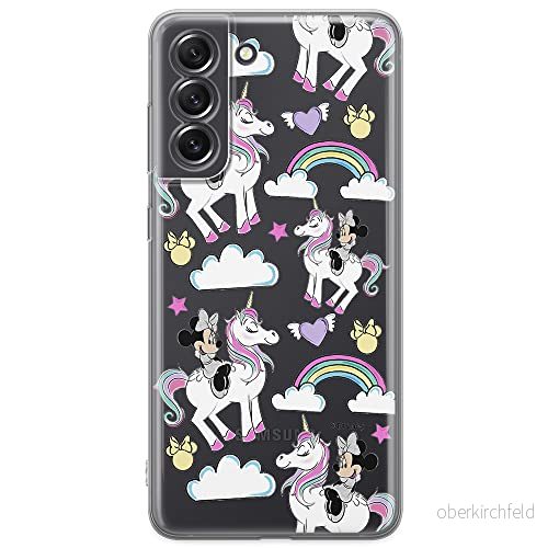 ERT GROUP mobiltelefonfodral för Samsung S21 FE originalt och officiellt licensierat Disney mönster Minnie 037 optimalt anpassad till formen på mobiltelefonen, gedeeltelijk transparant 5903932977011